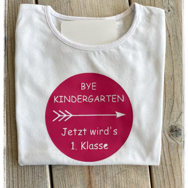 Bügelmotiv "Bye Kindergarten" – Bild 2