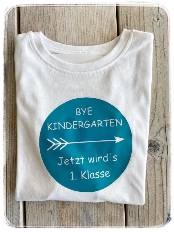 Bügelmotiv "Bye Kindergarten" – Bild 3