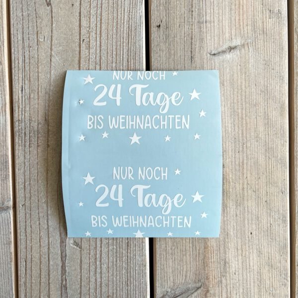 Stickerbogen - 24 Tage bis Weihnachten - 2 Stck. – Bild 3