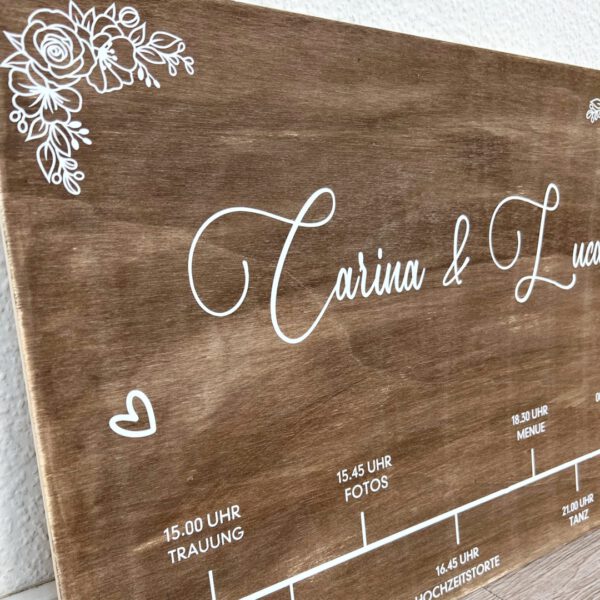 timeline - Holz - personalisiert