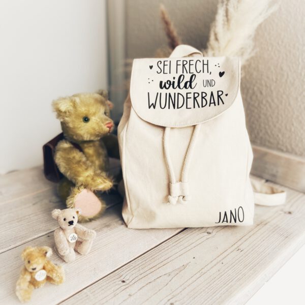 Kinderrucksack - Canvas - personalisiert - – Bild 7