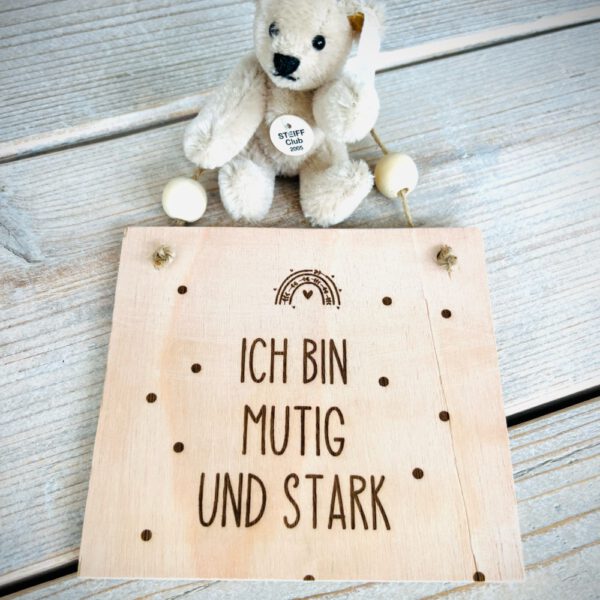 Affirmation "ICH BIN MUTIG UND STARK"