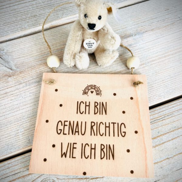 Affirmation "ich bin genau richtig wie ich bin"