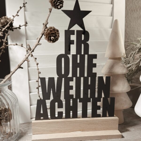 Frohe Weihnachten Aufsteller