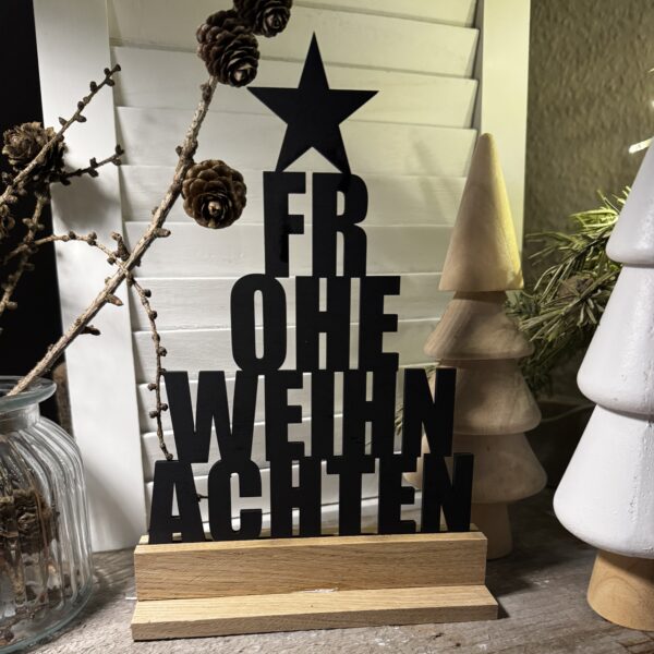 Frohe Weihnachten Aufsteller – Bild 2