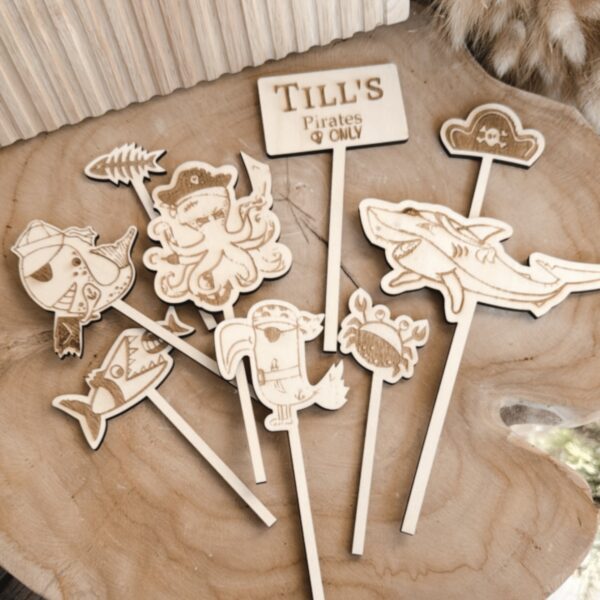 Cake Topper Set Pirat