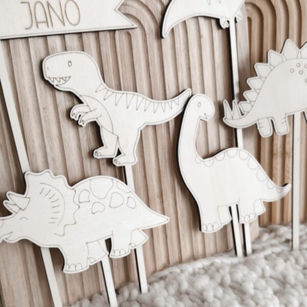 Cake Topper Set Dinosaurier – Bild 3