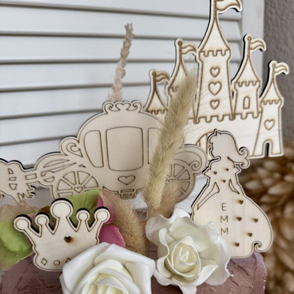 Cake Topper Set Prinzessin – Bild 2